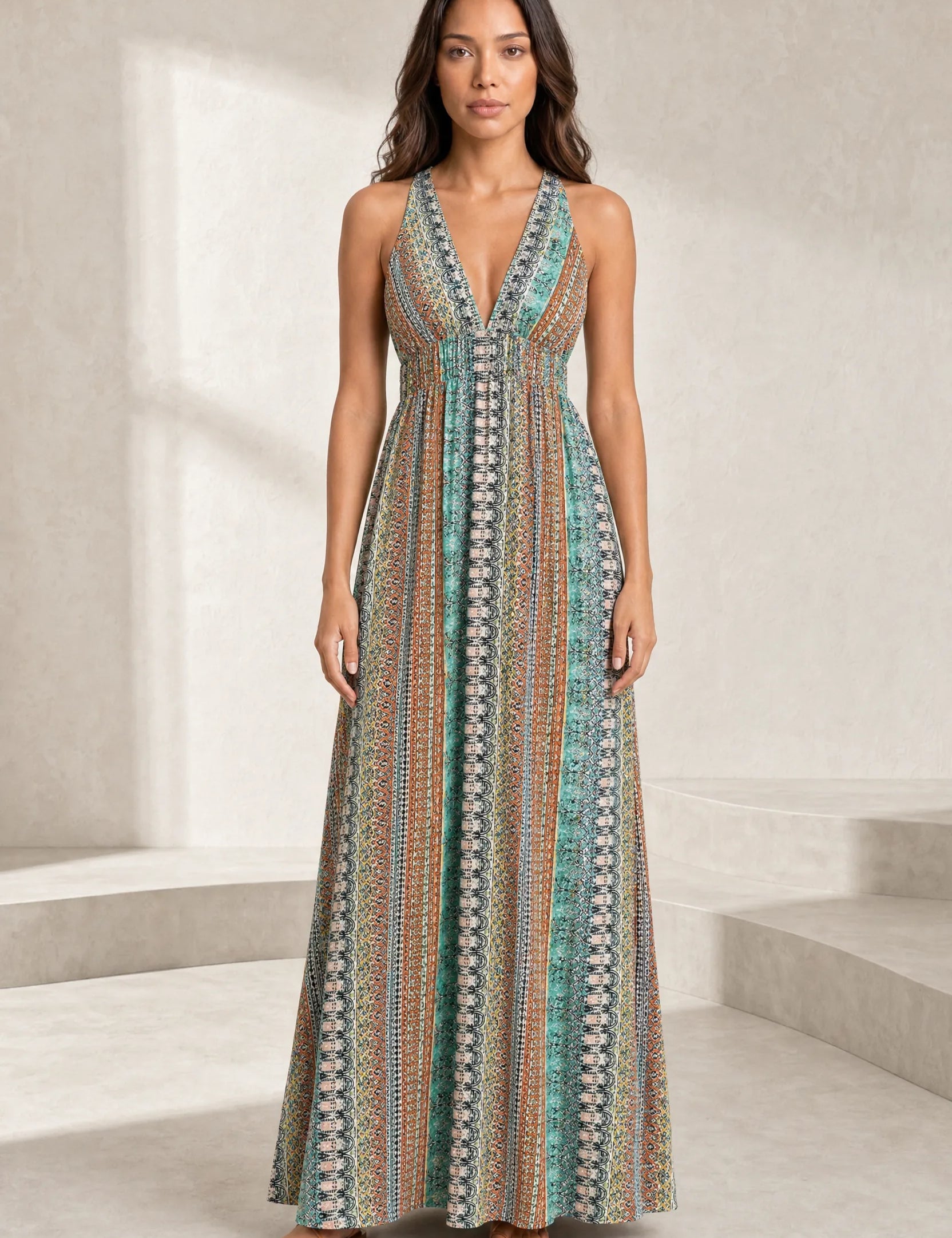 Robe longue fluide dos nu | Lounelle Paris