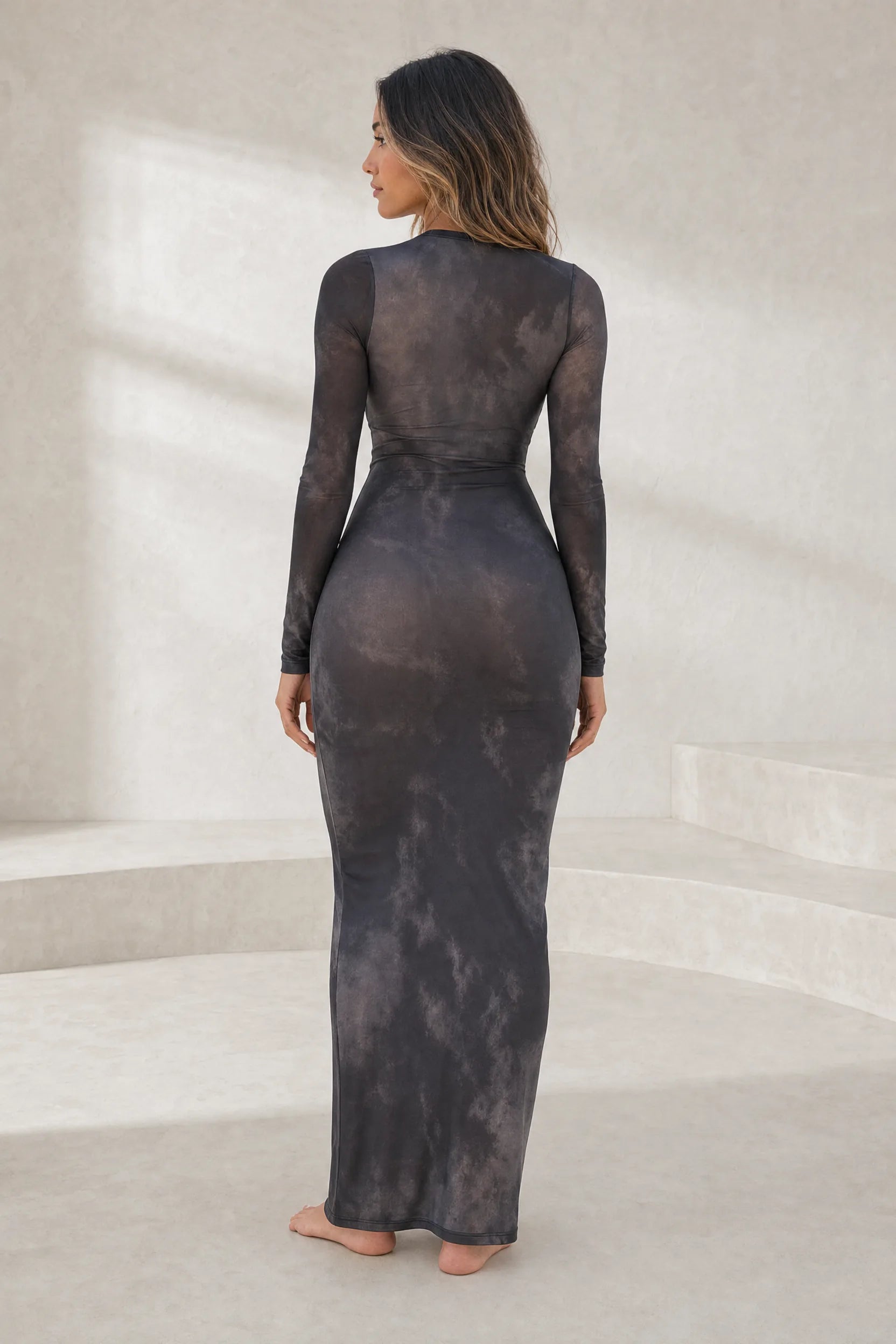 Robe longue moulante tie-dye | Lounelle Paris