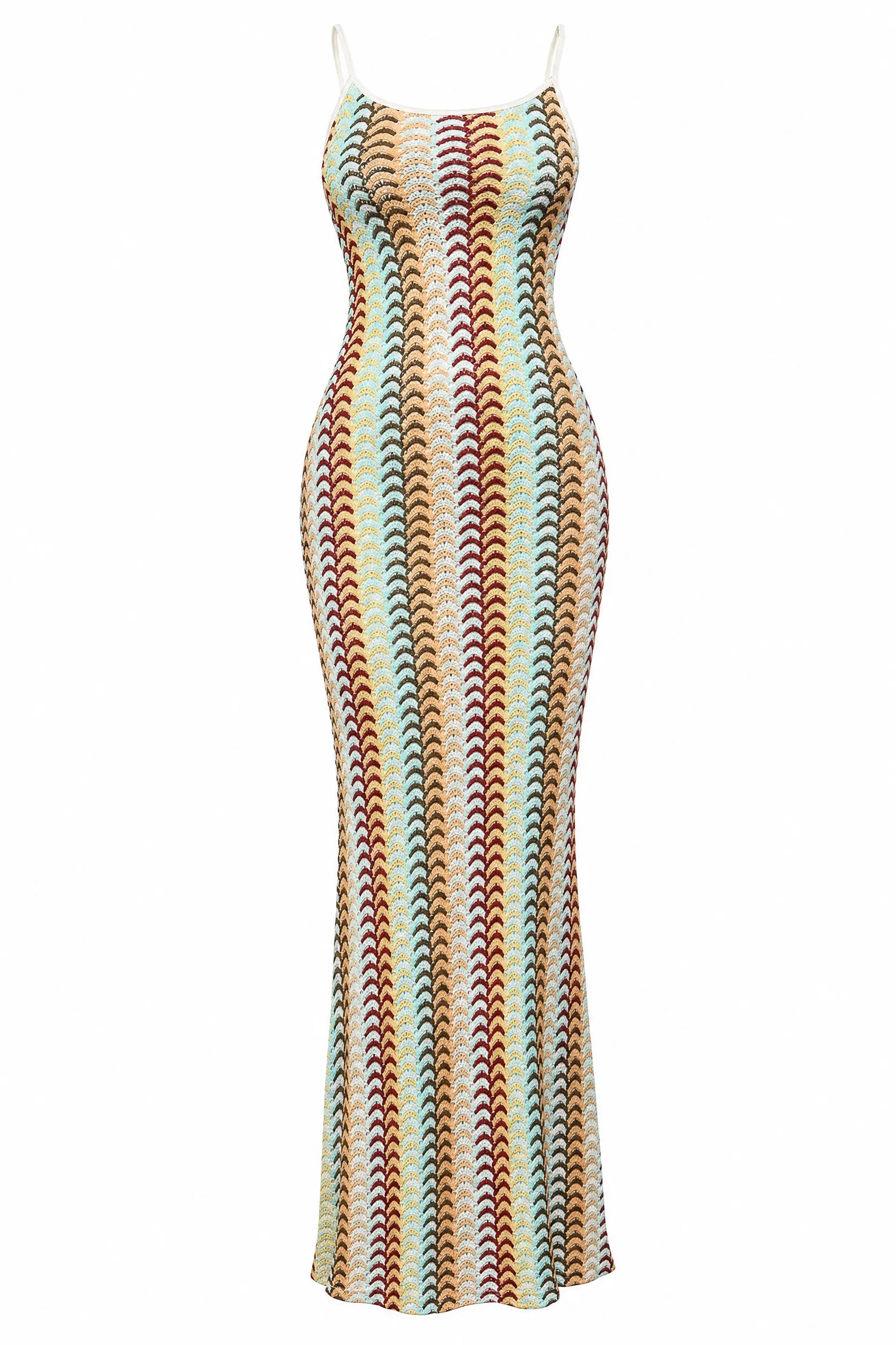 Robe longue rayé dos ouvert | Lounelle Paris