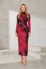 Robe longue rouge moulante | Lounelle Paris