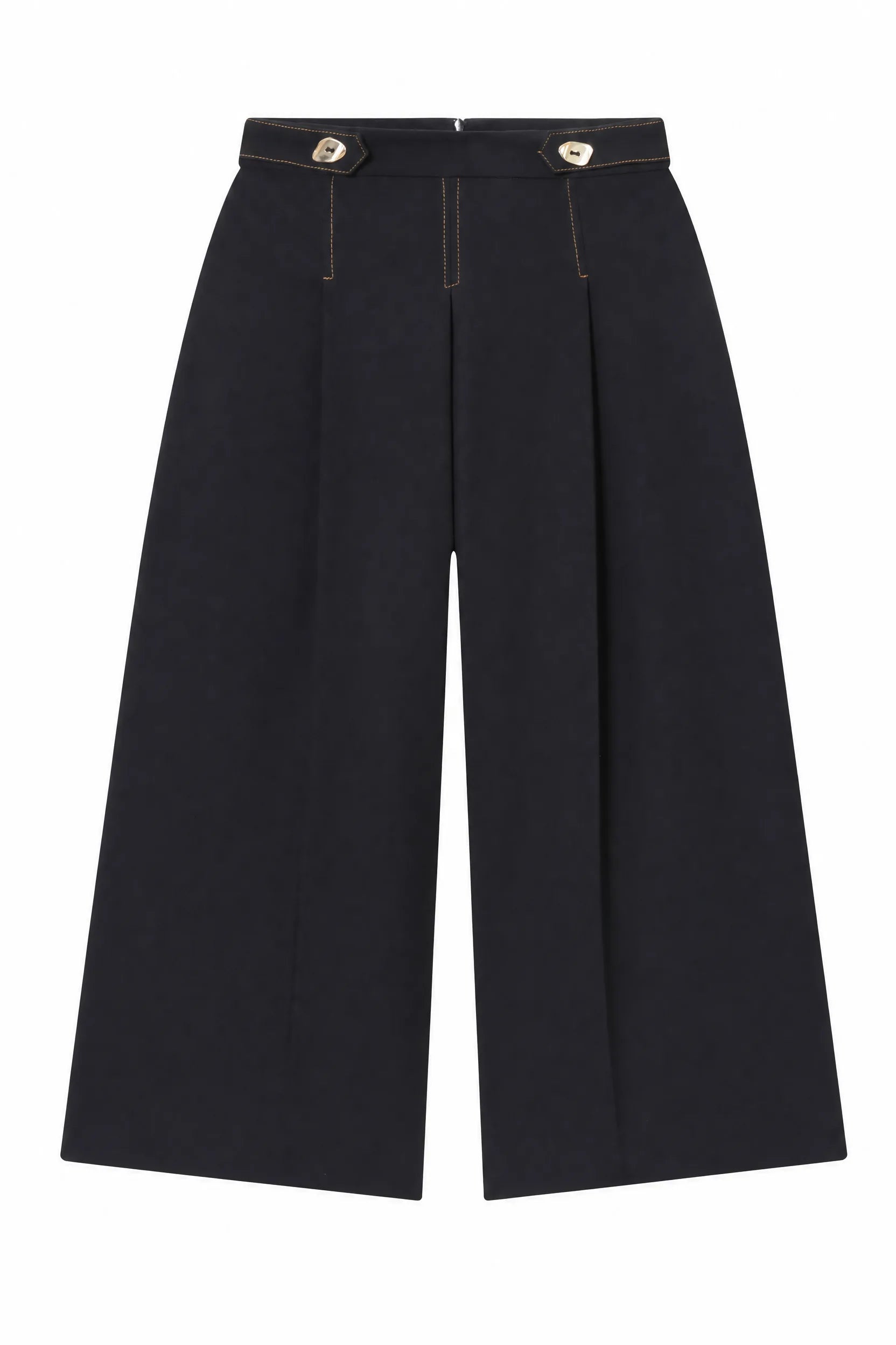 Short jupe-culotte noir taille haute | Lounelle Paris
