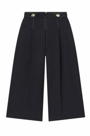 Short jupe-culotte noir taille haute | Lounelle Paris