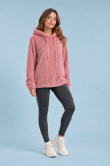 Ruimvallende pluizige hoodie