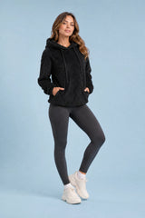 Ruimvallende pluizige hoodie